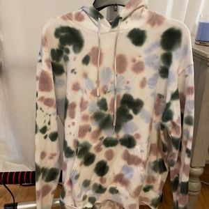 tie die zumiez hoodie size large oversized